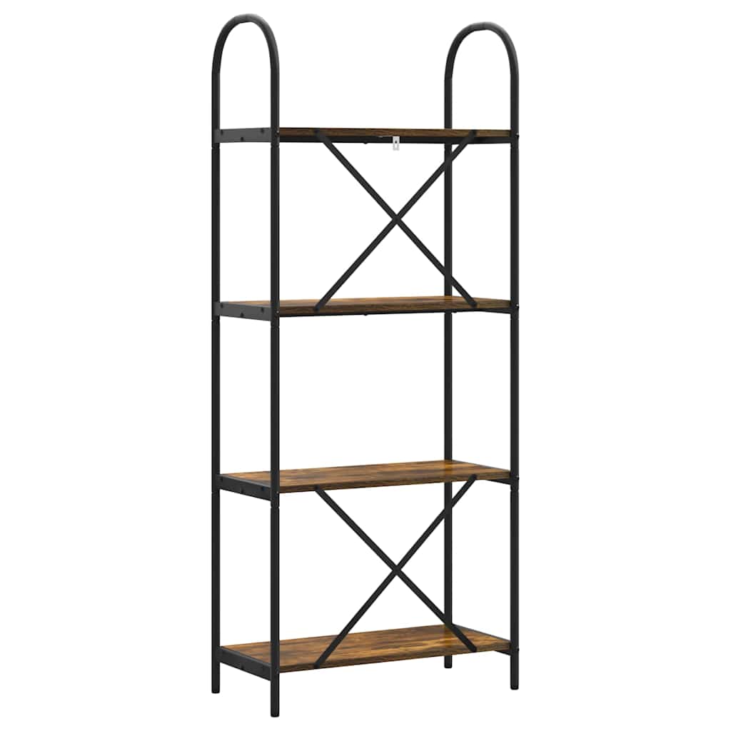 vidaXL Bücherregal Geräucherte Eiche 60 x 30 x 146 cm Holzwerkstoff
