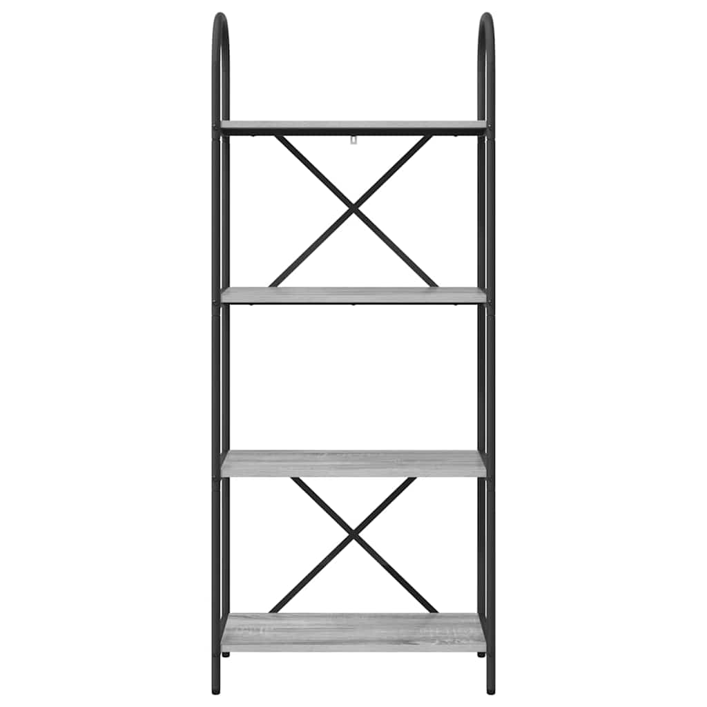 vidaXL Bücherregal Graues Sonoma 60 x 30 x 146 cm Holzwerkstoff