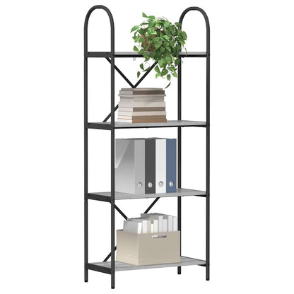 vidaXL Bücherregal Graues Sonoma 60 x 30 x 146 cm Holzwerkstoff