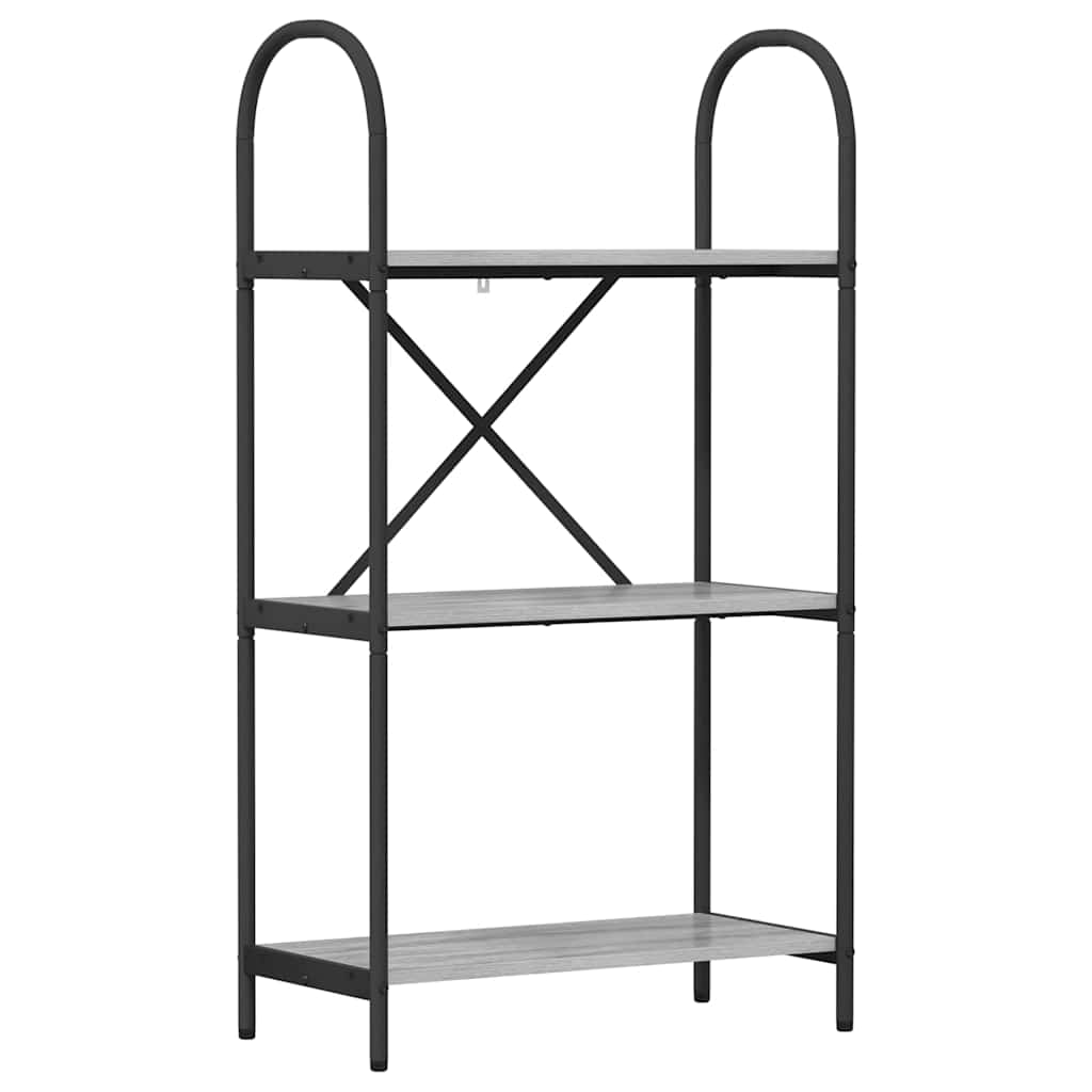 vidaXL Bücherregal Graues Sonoma 60 x 30 x 109 cm Holzwerkstoff