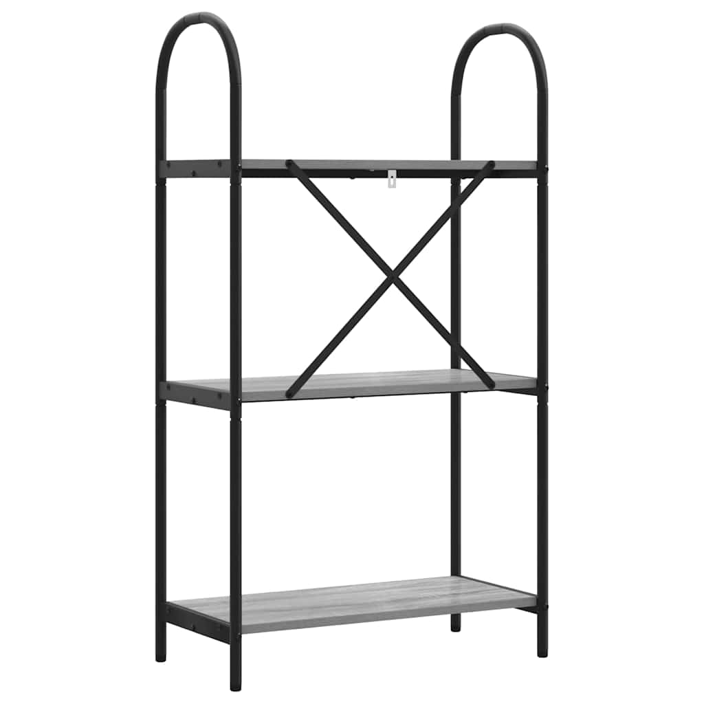 vidaXL Bücherregal Graues Sonoma 60 x 30 x 109 cm Holzwerkstoff