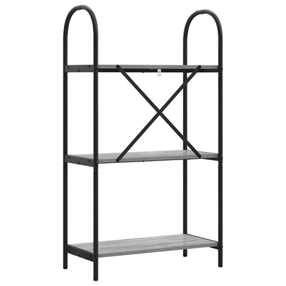 vidaXL Bücherregal Graues Sonoma 60 x 30 x 109 cm Holzwerkstoff