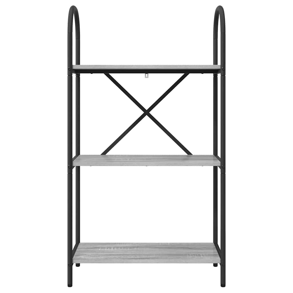 vidaXL Bücherregal Graues Sonoma 60 x 30 x 109 cm Holzwerkstoff