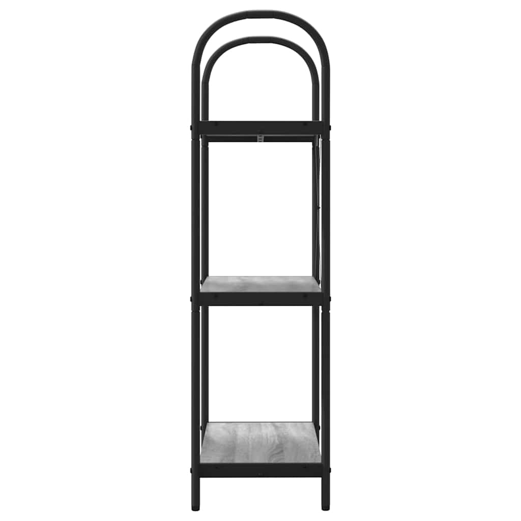 vidaXL Bücherregal Graues Sonoma 60 x 30 x 109 cm Holzwerkstoff