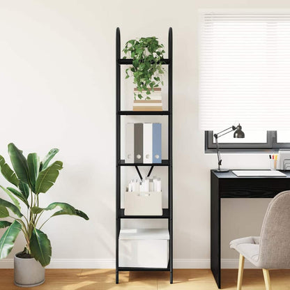 vidaXL Bücherregal Schwarz Eichen-Optik 40 x 30 x 183 cm Holzwerkstoff