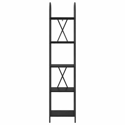 vidaXL Bücherregal Schwarz Eichen-Optik 40 x 30 x 183 cm Holzwerkstoff