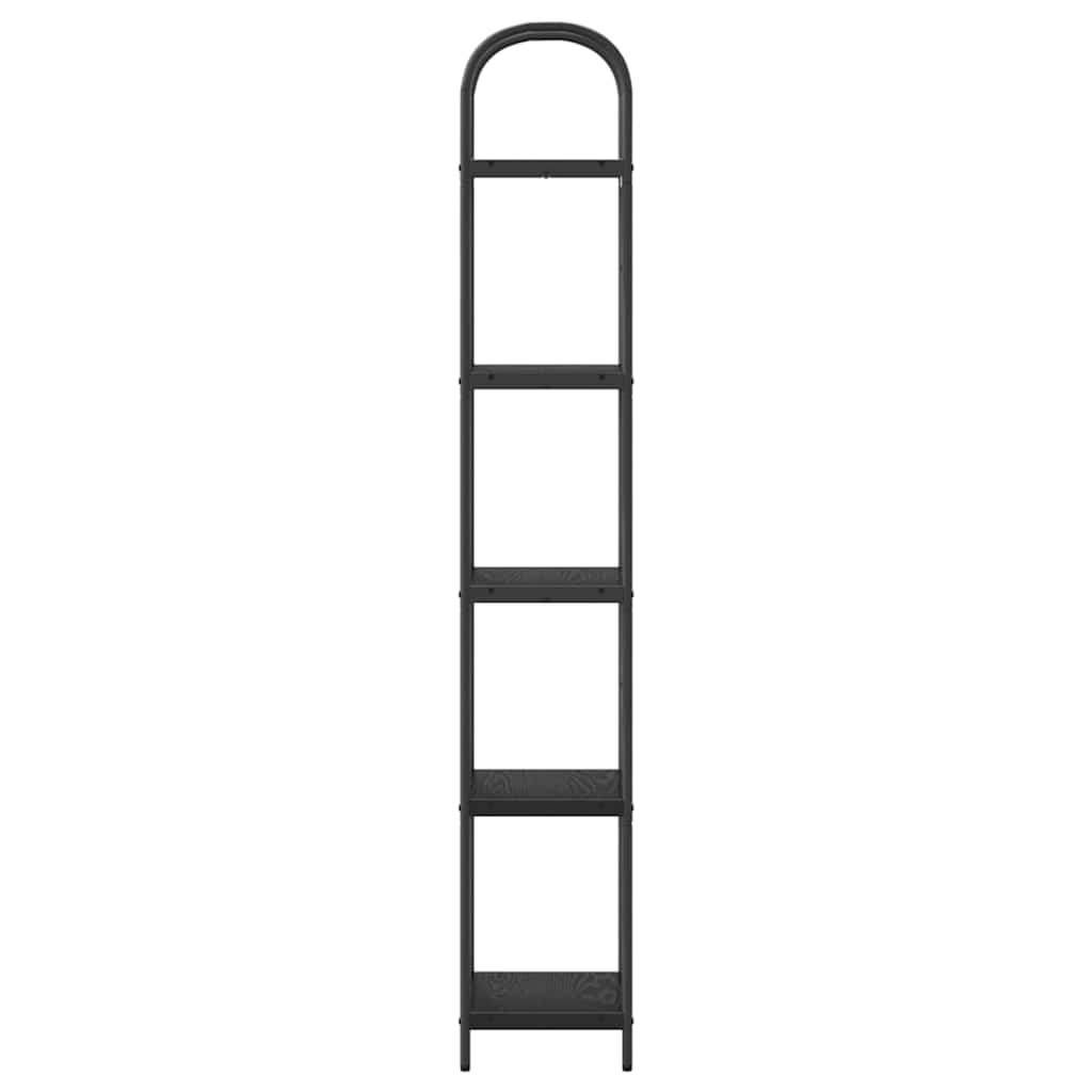 vidaXL Bücherregal Schwarz Eichen-Optik 40 x 30 x 183 cm Holzwerkstoff