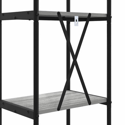 vidaXL Bücherregal Graues Sonoma 40 x 30 x 183 cm Holzwerkstoff
