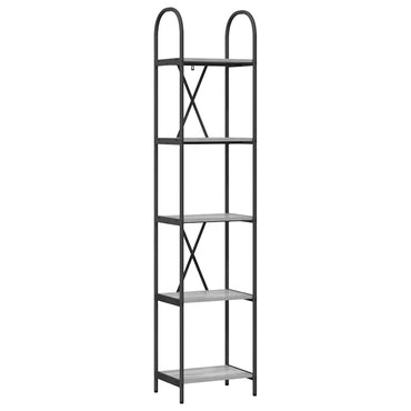 vidaXL Bücherregal Graues Sonoma 40 x 30 x 183 cm Holzwerkstoff