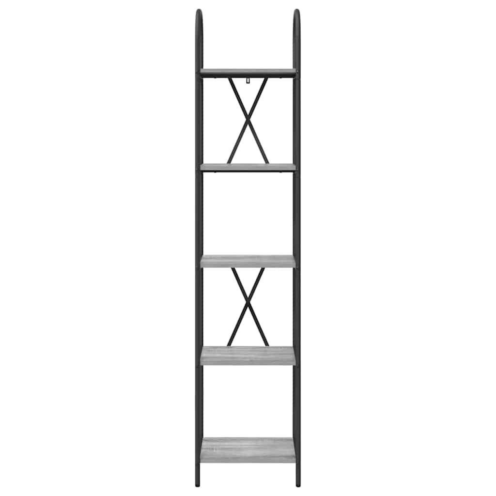 vidaXL Bücherregal Graues Sonoma 40 x 30 x 183 cm Holzwerkstoff