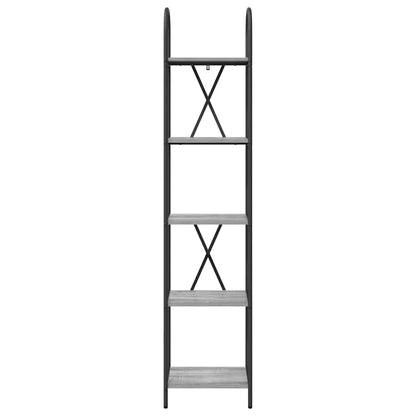 vidaXL Bücherregal Graues Sonoma 40 x 30 x 183 cm Holzwerkstoff