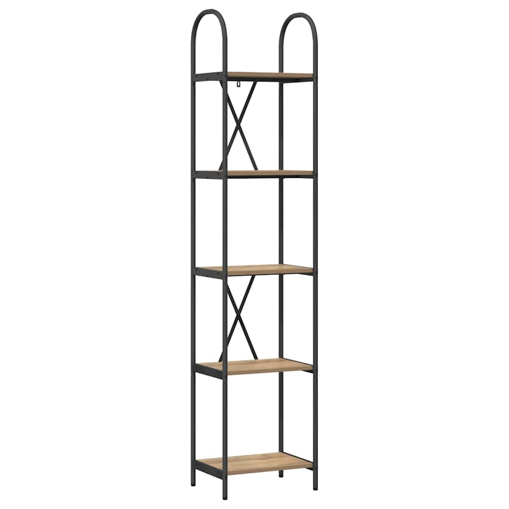 vidaXL Bücherregal Artisan-Eiche 40 x 30 x 183 cm Holzwerkstoff