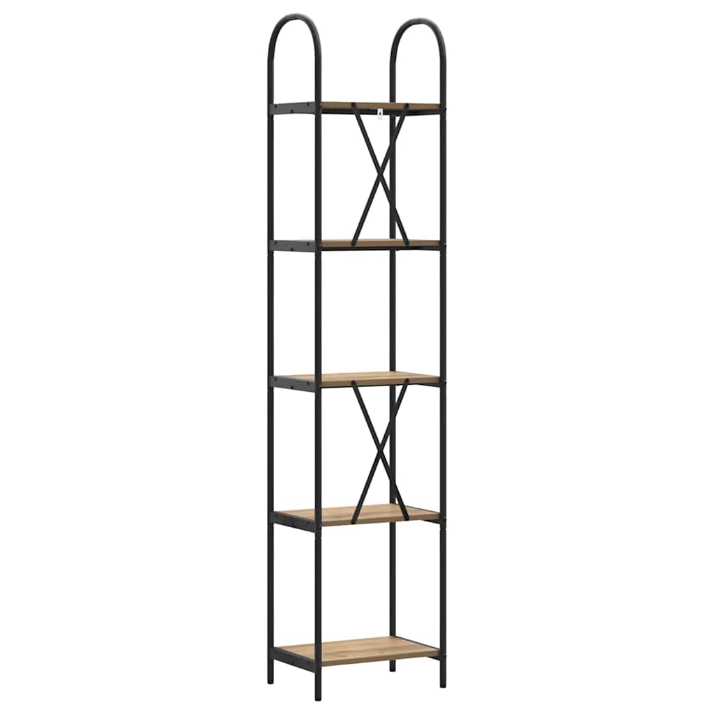 vidaXL Bücherregal Artisan-Eiche 40 x 30 x 183 cm Holzwerkstoff