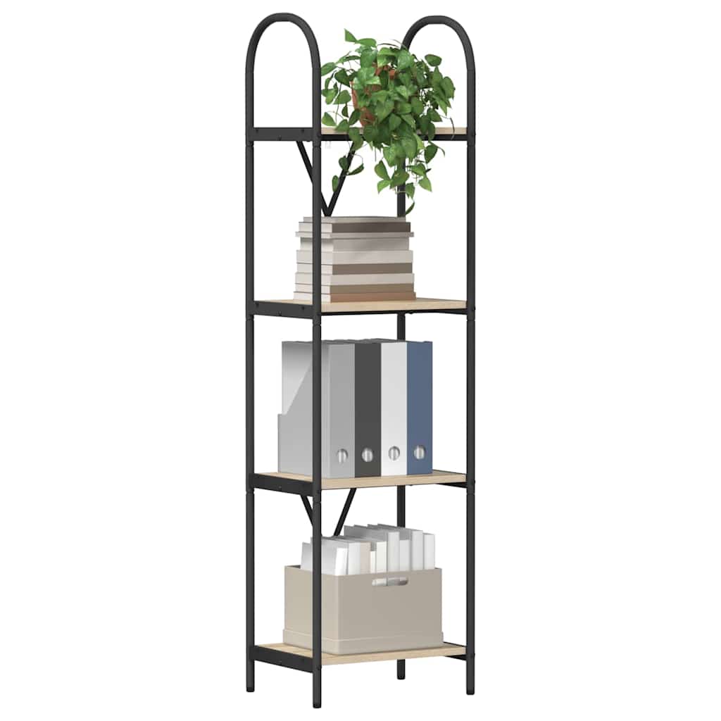 vidaXL Bücherregal Sonoma-Eiche 40 x 30 x 146 cm Holzwerkstoff
