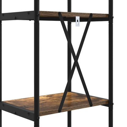 Bücherregal Geräucherte Eiche 40 x 30 x 146 cm Holzwerkstoff