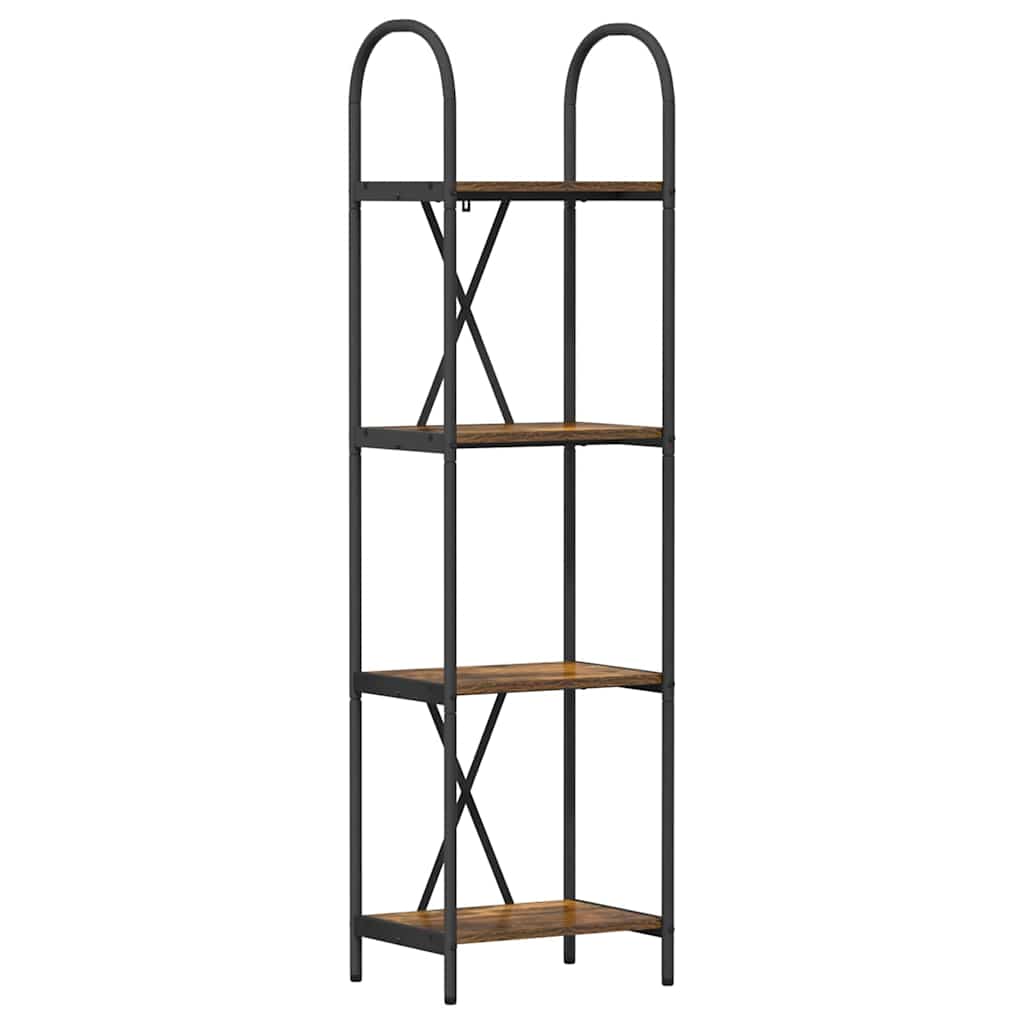 Bücherregal Geräucherte Eiche 40 x 30 x 146 cm Holzwerkstoff