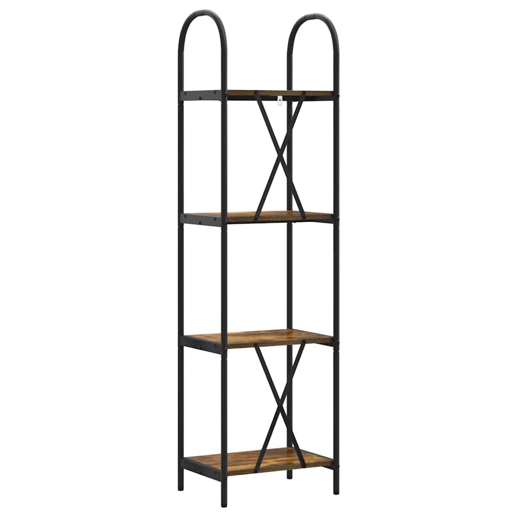 Bücherregal Geräucherte Eiche 40 x 30 x 146 cm Holzwerkstoff