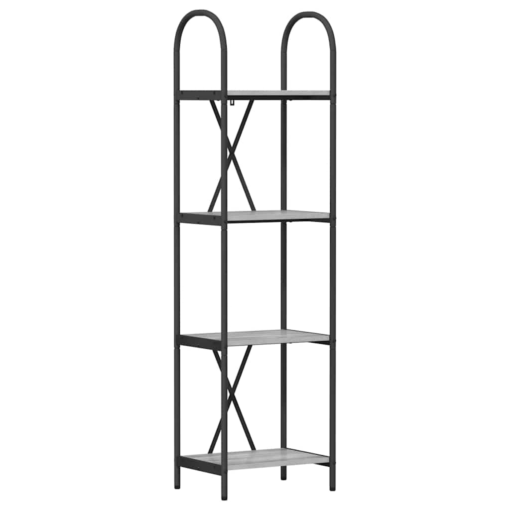 Bücherregal Graues Sonoma 40 x 30 x 146 cm Holzwerkstoff