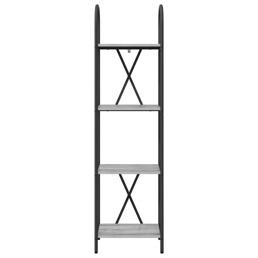 Bücherregal Graues Sonoma 40 x 30 x 146 cm Holzwerkstoff