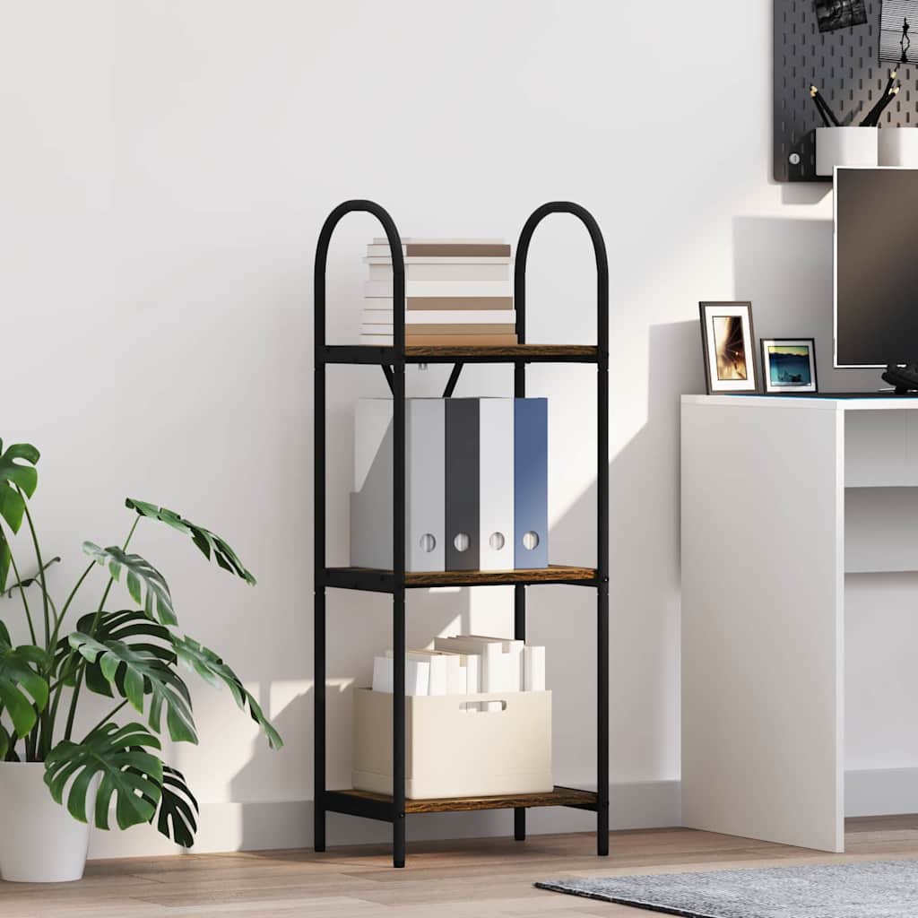 Bücherregal Geräucherte Eiche 40 x 30 x 109 cm Holzwerkstoff