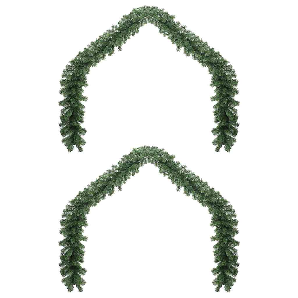 Weihnachtsgirlande 2 pcs Grün 20 m PVC