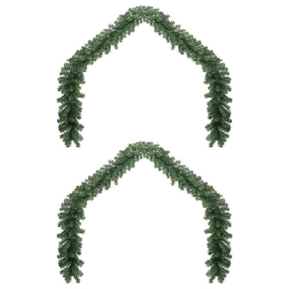 Weihnachtsgirlande 2 pcs Grün 20 m PVC