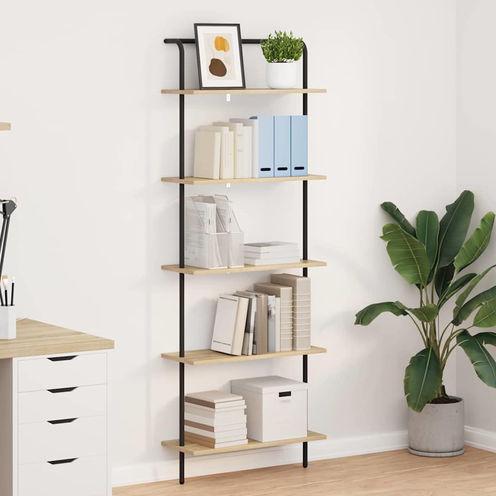 vidaXL Bücherregal Sonoma-Eiche 60 x 24 x 168 cm Holzwerkstoff