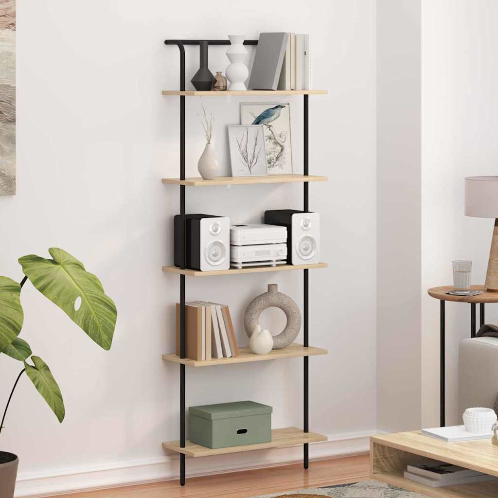 vidaXL Bücherregal Sonoma-Eiche 60 x 24 x 168 cm Holzwerkstoff