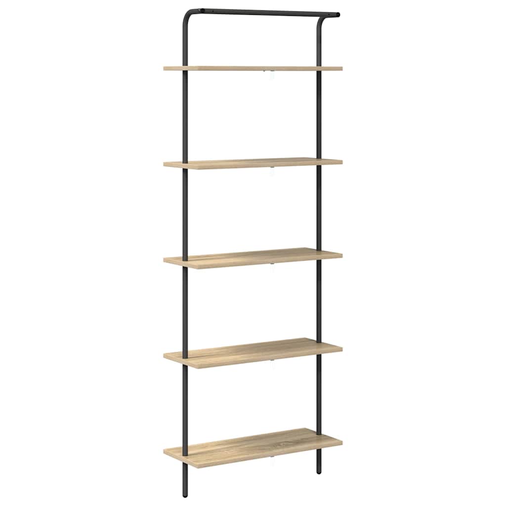 vidaXL Bücherregal Sonoma-Eiche 60 x 24 x 168 cm Holzwerkstoff