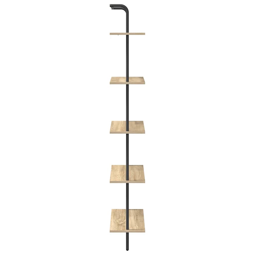 vidaXL Bücherregal Sonoma-Eiche 60 x 24 x 168 cm Holzwerkstoff