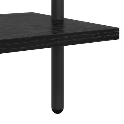 vidaXL Bücherregal Schwarz Eichen-Optik 60 x 24 x 203 cm Holzwerkstoff