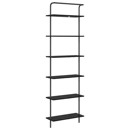 vidaXL Bücherregal Schwarz Eichen-Optik 60 x 24 x 203 cm Holzwerkstoff
