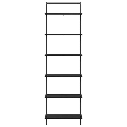 vidaXL Bücherregal Schwarz Eichen-Optik 60 x 24 x 203 cm Holzwerkstoff