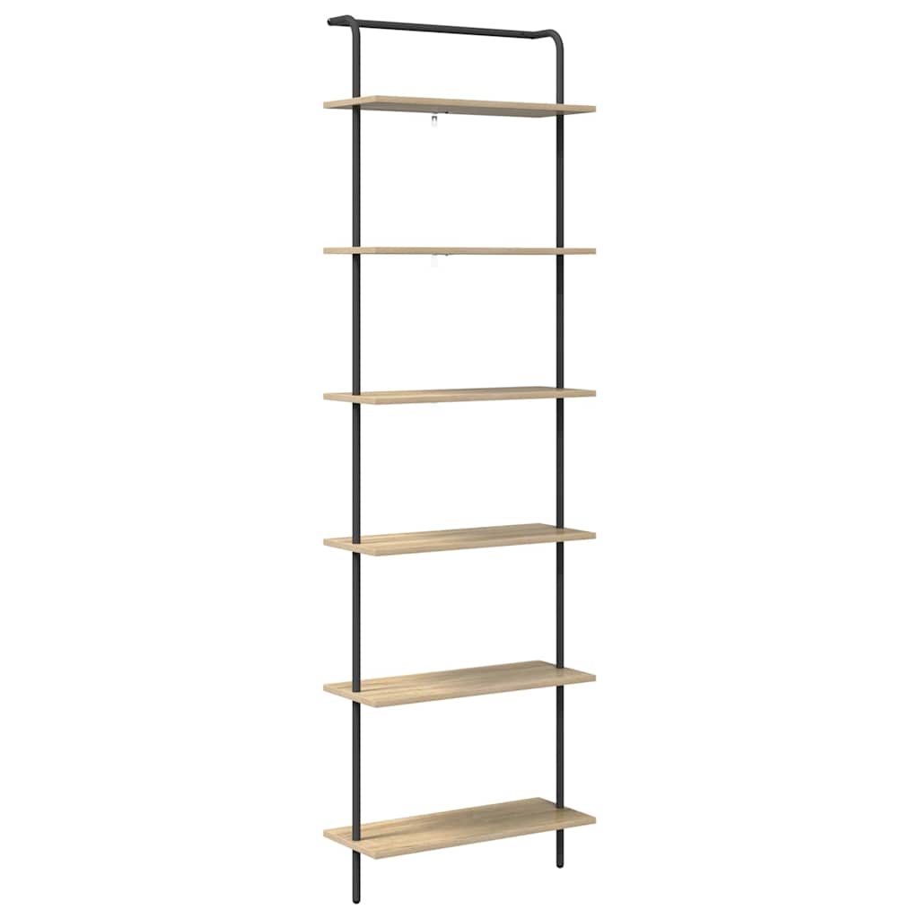 vidaXL Bücherregal Sonoma-Eiche 60 x 24 x 203 cm Holzwerkstoff