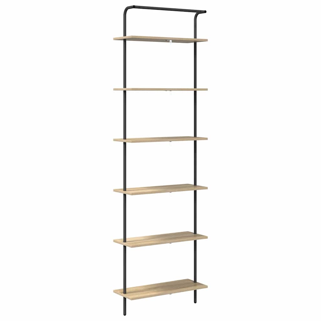 vidaXL Bücherregal Sonoma-Eiche 60 x 24 x 203 cm Holzwerkstoff
