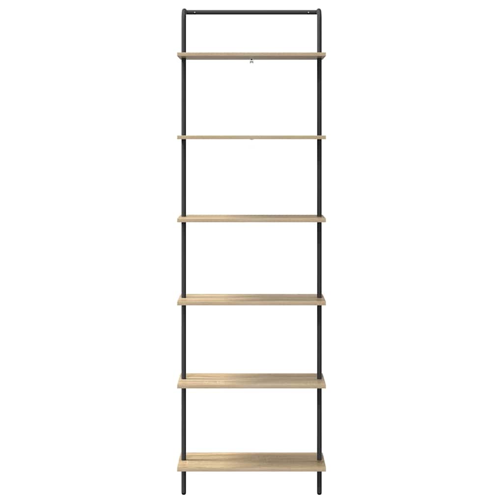 vidaXL Bücherregal Sonoma-Eiche 60 x 24 x 203 cm Holzwerkstoff