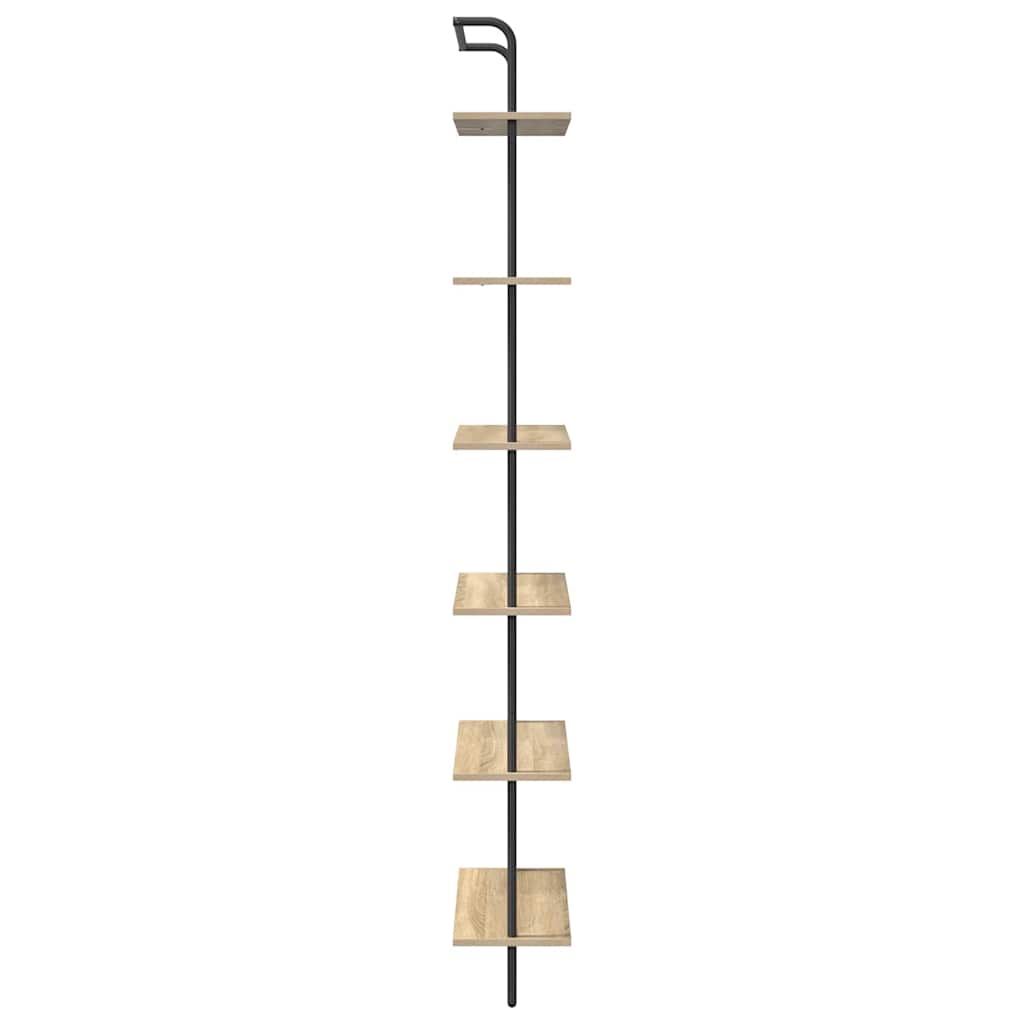 vidaXL Bücherregal Sonoma-Eiche 60 x 24 x 203 cm Holzwerkstoff