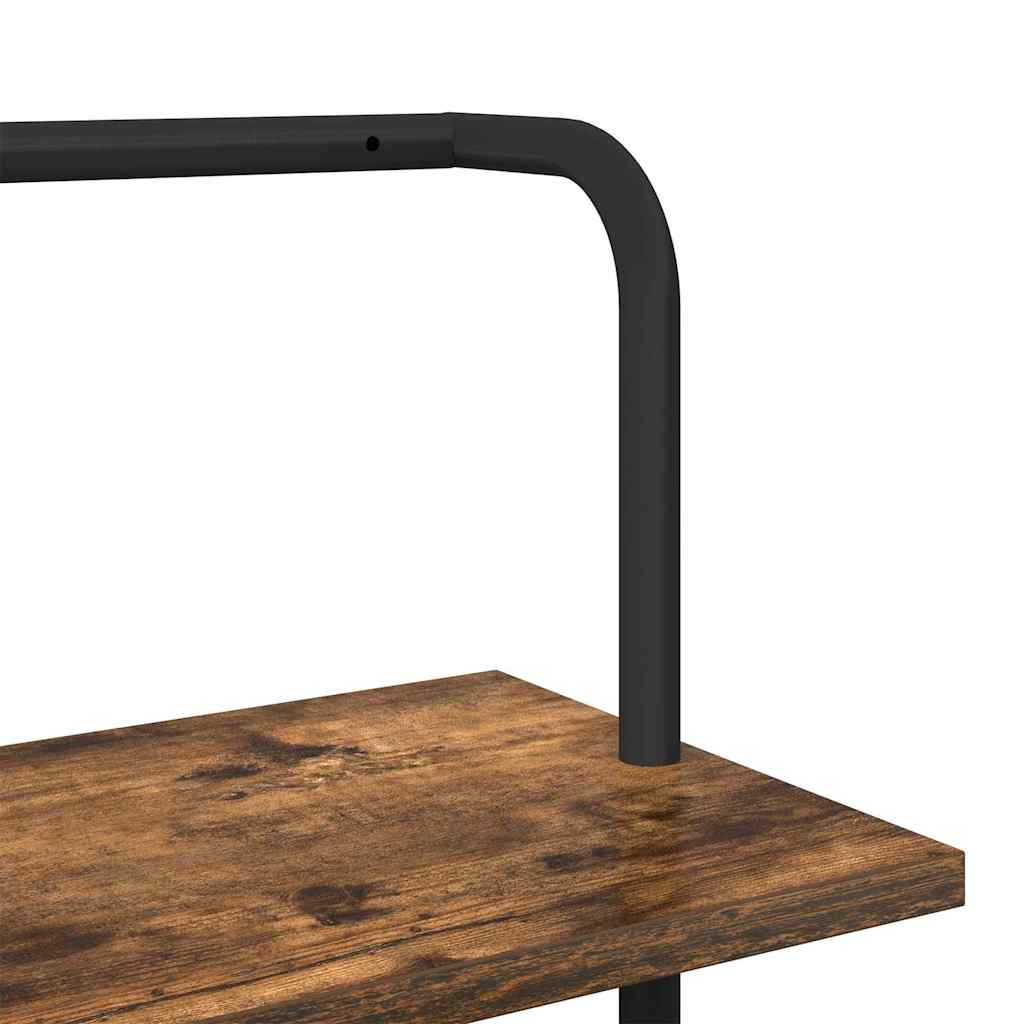 vidaXL Bücherregal Geräucherte Eiche 60 x 24 x 203 cm Holzwerkstoff