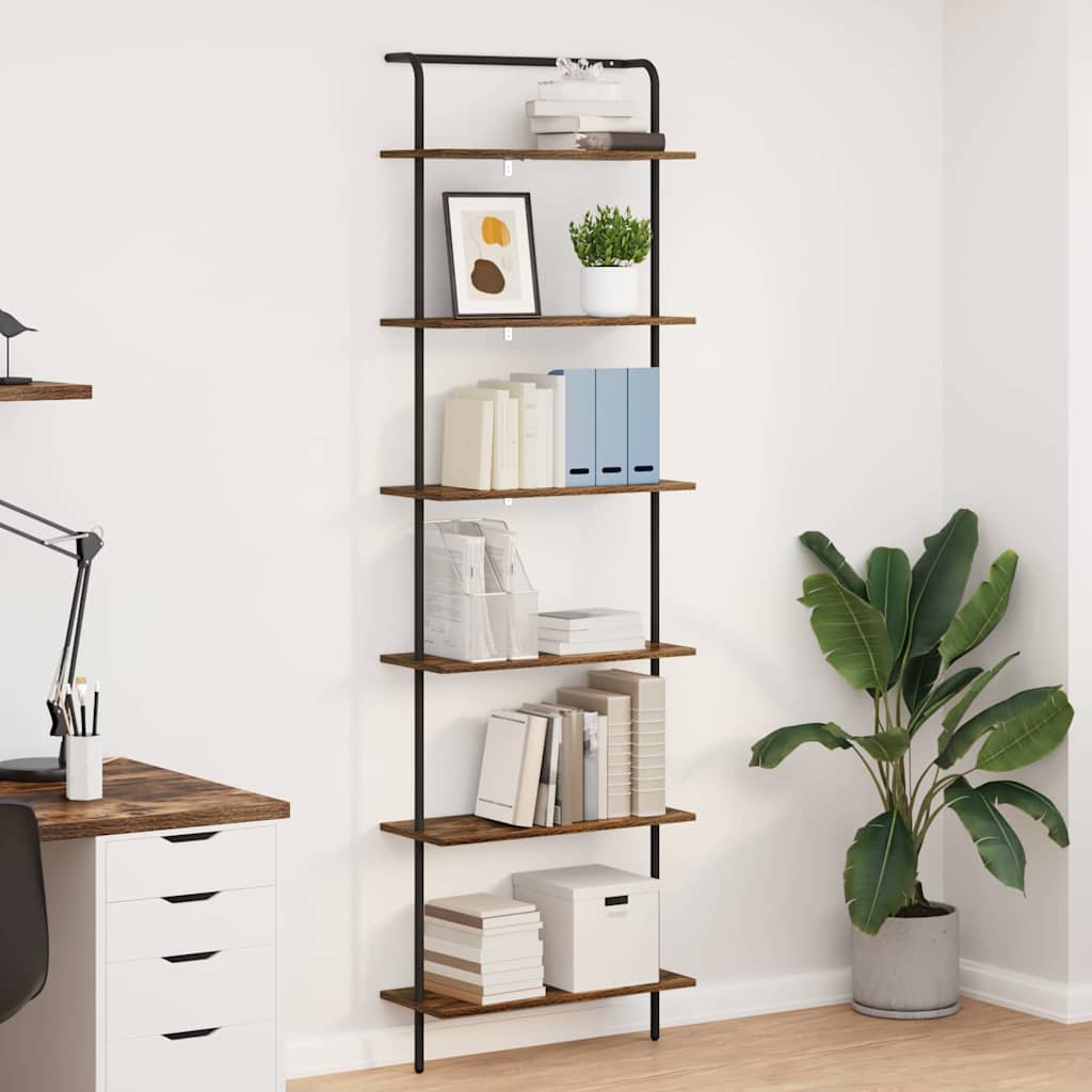 vidaXL Bücherregal Geräucherte Eiche 60 x 24 x 203 cm Holzwerkstoff