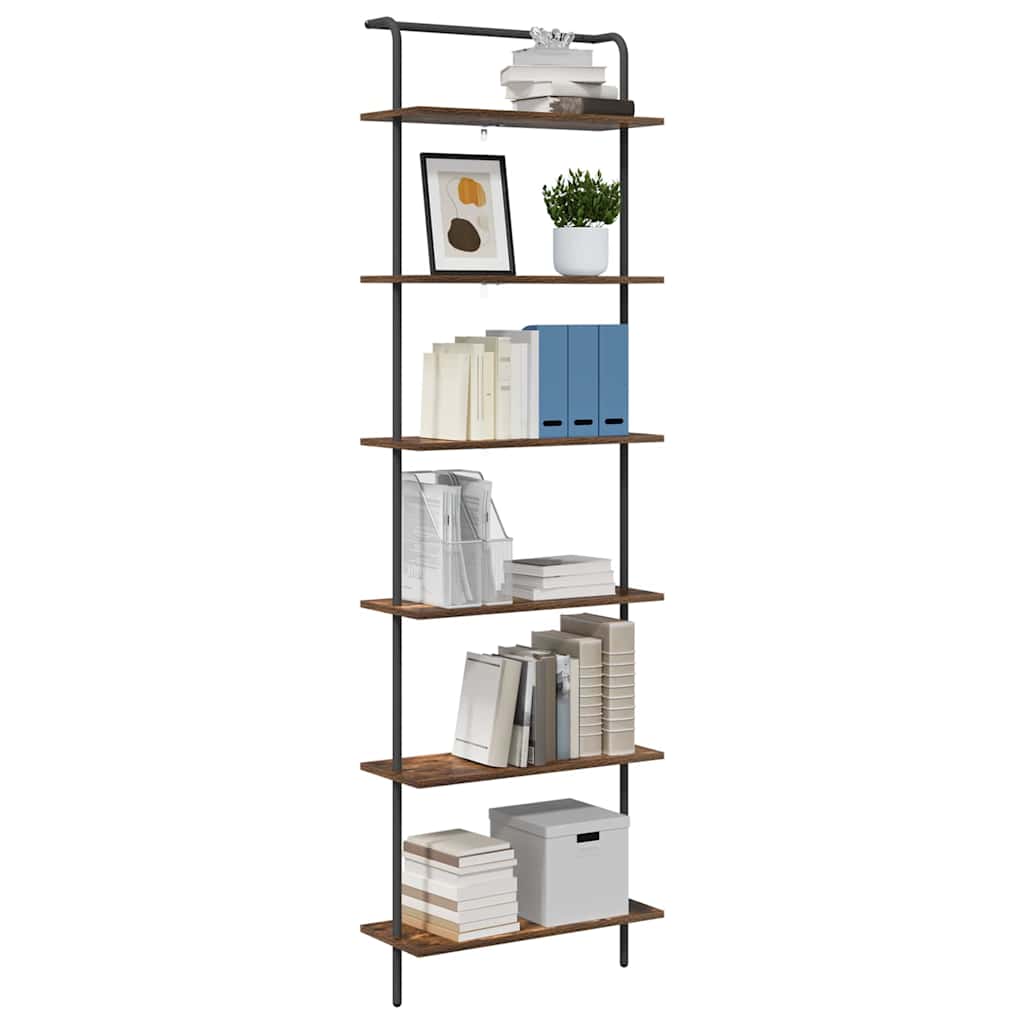 vidaXL Bücherregal Geräucherte Eiche 60 x 24 x 203 cm Holzwerkstoff