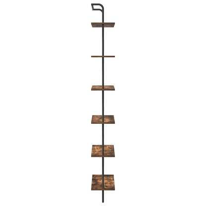 vidaXL Bücherregal Geräucherte Eiche 60 x 24 x 203 cm Holzwerkstoff