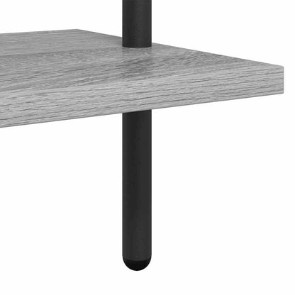 vidaXL Bücherregal Graues Sonoma 60 x 24 x 203 cm Holzwerkstoff
