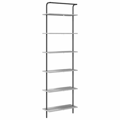 vidaXL Bücherregal Graues Sonoma 60 x 24 x 203 cm Holzwerkstoff