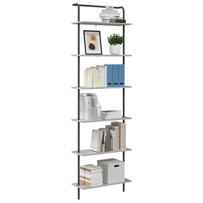 vidaXL Bücherregal Graues Sonoma 60 x 24 x 203 cm Holzwerkstoff