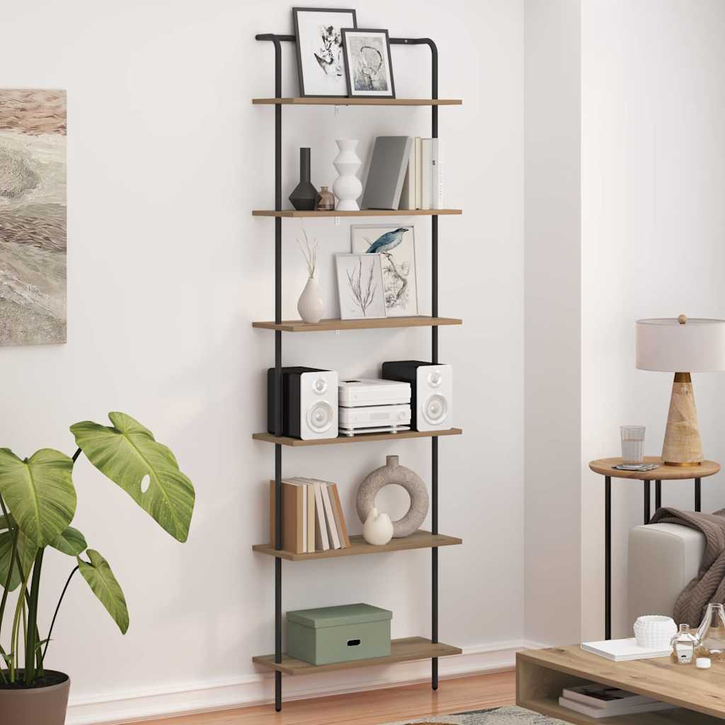 vidaXL Bücherregal Artisan-Eiche 60 x 24 x 203 cm Holzwerkstoff