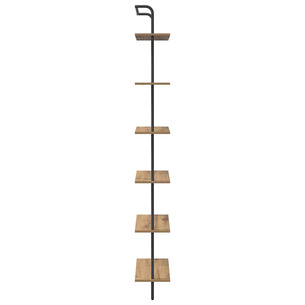 vidaXL Bücherregal Artisan-Eiche 60 x 24 x 203 cm Holzwerkstoff