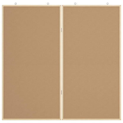 Info-Tafel Weiß 80 x 80 x 1,4 cm Massivholz Kiefer