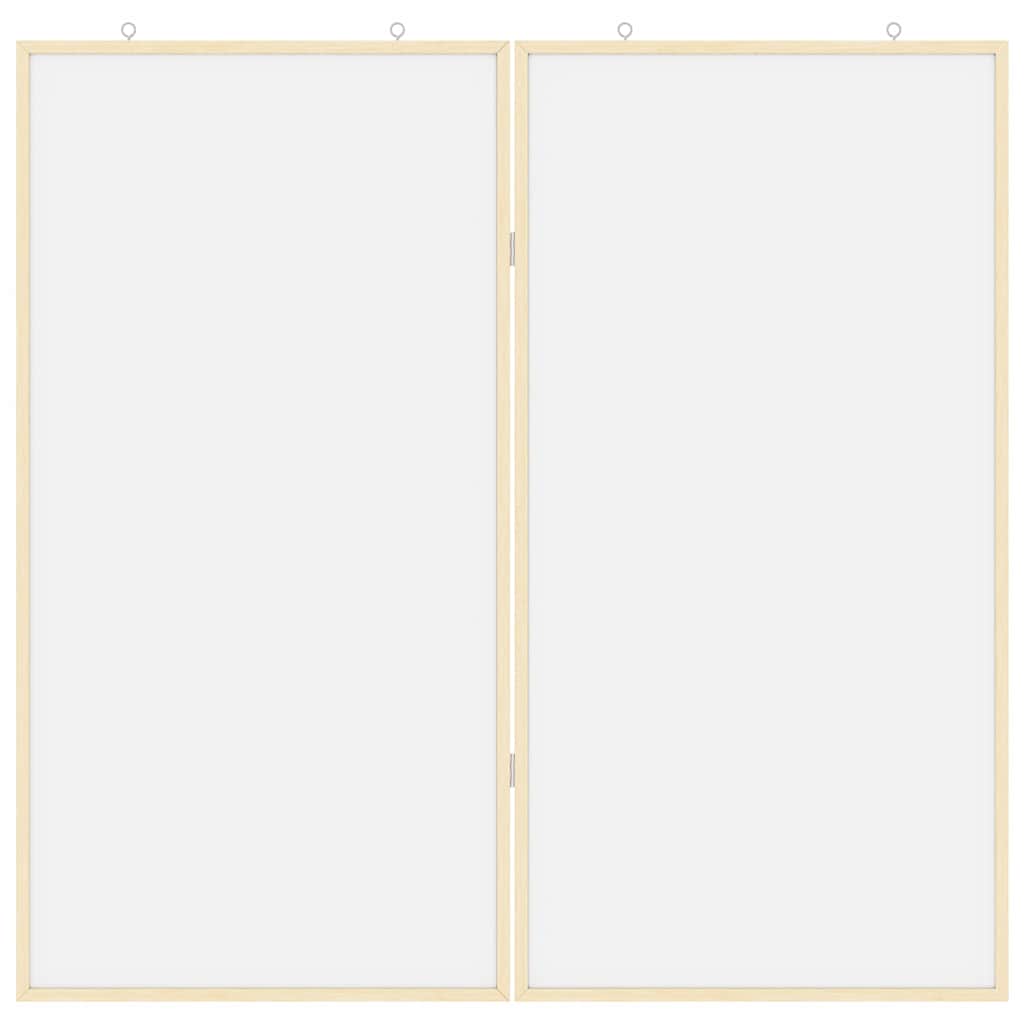 Info-Tafel Weiß 80 x 80 x 1,4 cm Massivholz Kiefer