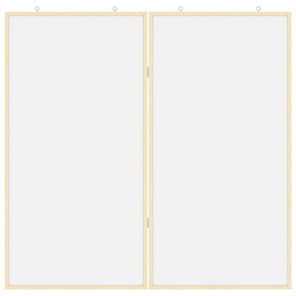 Info-Tafel Weiß 80 x 80 x 1,4 cm Massivholz Kiefer