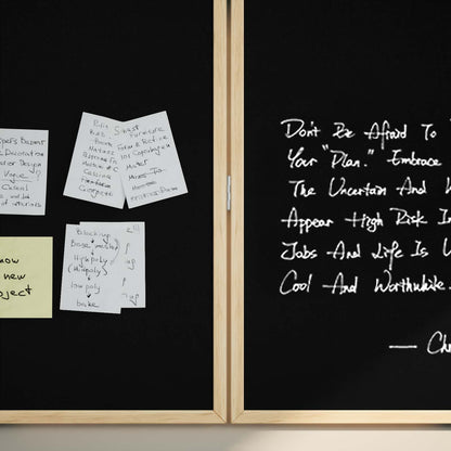 Info-Tafel Schwarz 80 x 80 x 1,4 cm Massivholz Kiefer